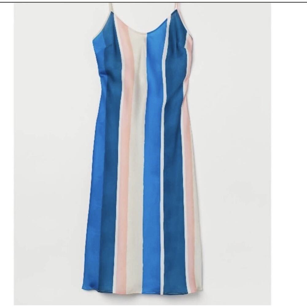 LEMLEM x H&M Satin Striped Dress Size Small - Picture 6 of 6